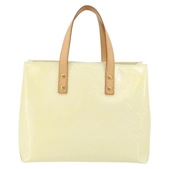 LOUIS VUITTON Monogram Vernis Reade PM Hand Bag Perle M91336 LV Auth 142816 - Picture 3 of 16